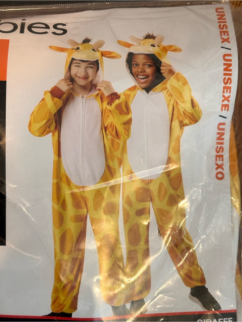 Rubie's Kids Giraffe Onesie Costume in Yellow and Brown